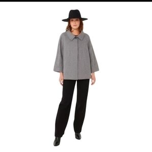 NEW Jones New York Signature Georgetown Boxy Black Tweed Jacket 16W Classy